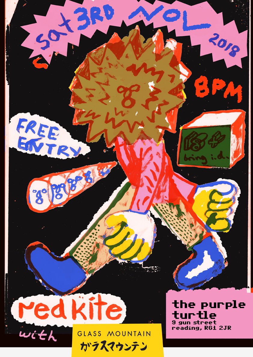 free gig, free music, free love
this saturday, reading purple turtle
the wonderful Glass Mountain in support

who will come and see our special things?

facebook.com/events/2082276…