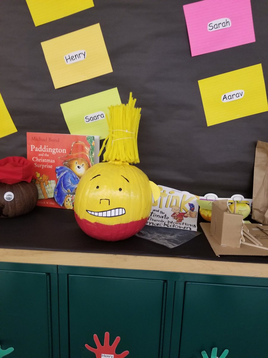 HeatherRedin's tweet image. Took our #fallintoreading pumpkin walk this morning and saw all of this amazing work! 4th graders loved looking at pumpkins to find new reading ideas. #wiltonwayct #cmlive #wpscmsocial