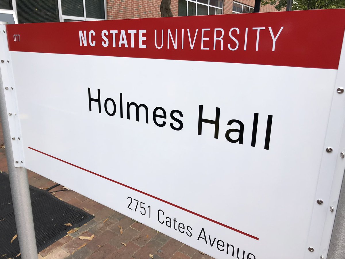 jholli99's tweet image. Proud to be a member of the @NCState community #falladdress with #ChancellorWoodson referencing #HolmesHall newly dedicated yesterday