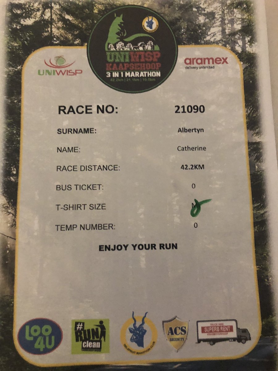 It’s been a while, holding thumbs I qualify for <a href="/ComradesRace/">ComradesRace</a> tomorrow.
