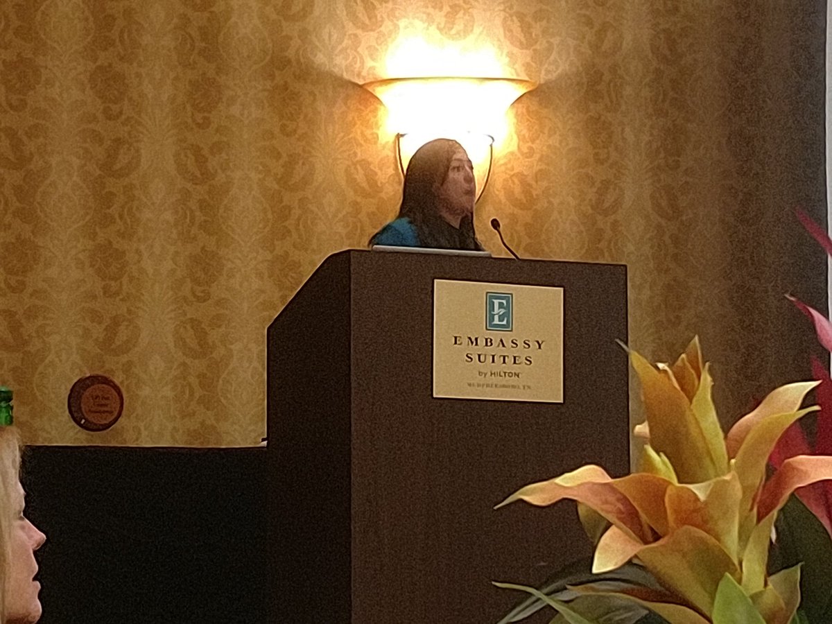 ChrisLWhaley's tweet image. Great keynote address by @tiffanysaul at @TnSTA Awards Luncheon @MTSU #ForensicResearch