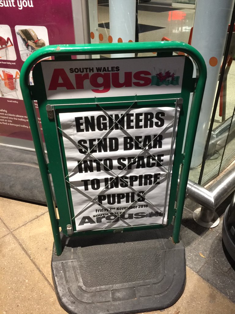 emmajgwen's tweet photo. You made the headline board @TeddyAirUK https://t.co/VKzwm2y9aA