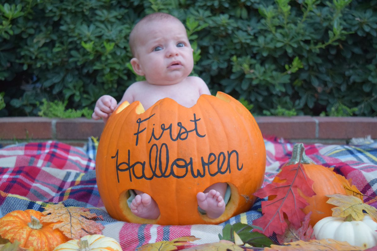 AshleighCook12's tweet photo. He hated the pumpkin #gross #firsthalloween #myboy #icant #ohmy #MalachiAdam https://t.co/CcuETYDJom