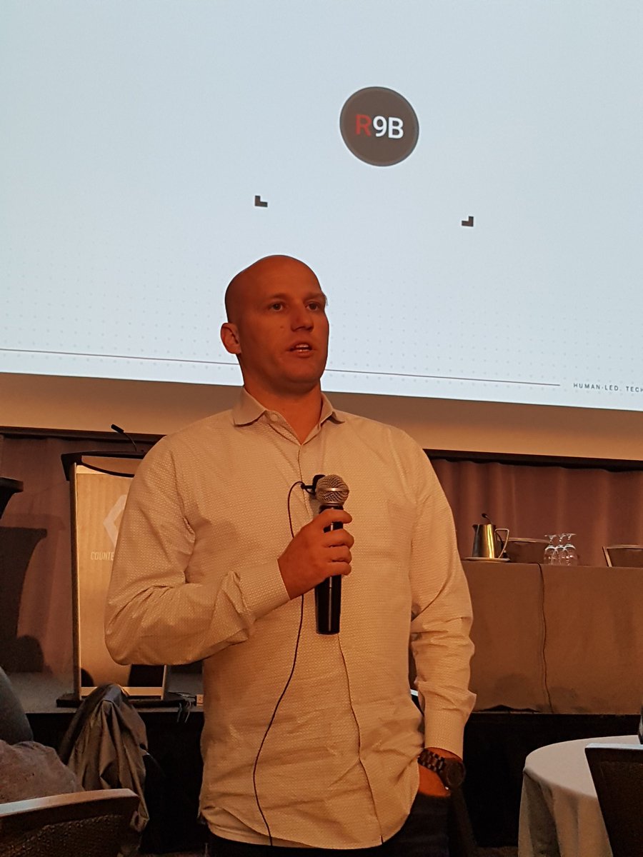 MI613Cyber's tweet photo. Mike Morris CTO @root9B speaking now at @cmeasurecon about HUNT https://t.co/WkrF2HAddd