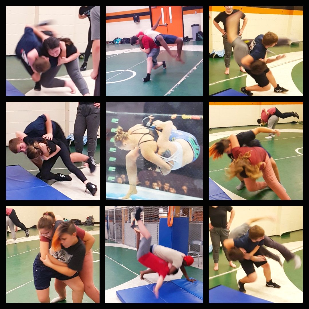 @LSSLancerNews wrestlers took a page out of @RondaRousey 's playbook with some big hip toss throws today.  Lots of air miles on the horizon when the Lancers kick off the season next week.

#wrestling #WrestlingIsForEveryone  #throws #canadawrestlinglutte #takedown #Sudbury