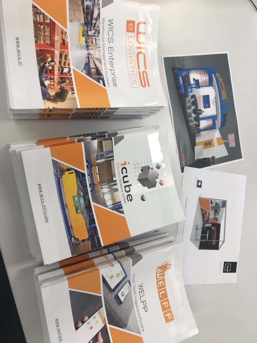 WICS_software's tweet photo. We zijn klaar voor de beurzen volgende week! Inmiddels zijn de flyers geleverd door @drukwerkdeal. Voor de demo's mogen we gebruik maken van de orderpickkarren van @Kruizingabv met artikelen van A Little Lovely Company. Dank aan deze klanten, we hebben er zin in! #WMS https://t.co/z87NPl0YYh