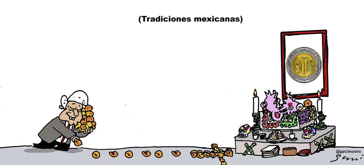 Mi cartón de hoy en <a href="/ElFinanciero_Mx/">El Financiero</a> 
Una sobre esas tradiciones mexicanas.

Amigos, los que no quieren que se vean mis caricaturas me tramitaron un shadowban en twitter para hacerlas inviables, si gustan y pueden den RT para que libren esta #Censura , se los agradezco.