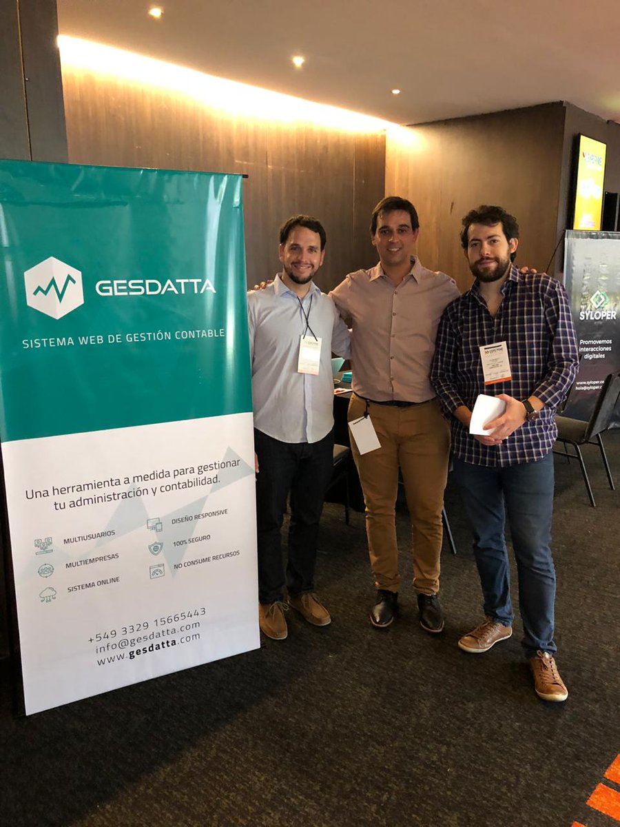 Syloper's tweet photo. Date una vuelta por la #ExpoPyme2018 te esperamos en el stand de #Syloper y #GesDatta @ExpoPymeArg @GesDatta https://t.co/fTEQMujdII