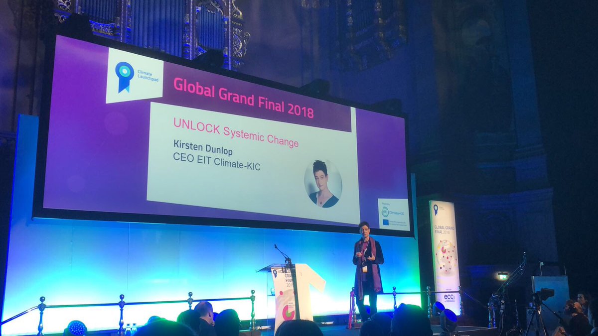 ClimateKIC's tweet photo. The challenge is systemic change. We’re going to need to do something different than before... Don’t leave here with the idea that you can do it on your own—we need collaborations. We need to take risks,” says @EITeu @ClimateKIC CEO @KirstenCKIC at @ClimateLaunch #CLP18 https://t.co/pBFvxUGnT1