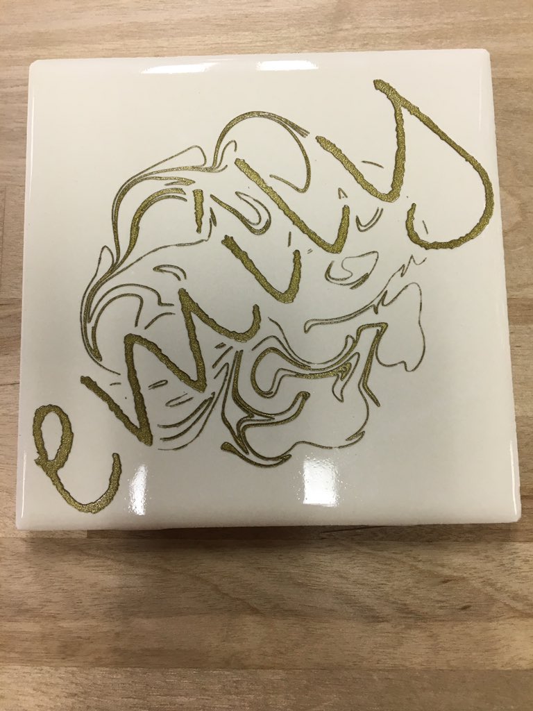 FCDesignEng's tweet photo. Laser etched and painted ceramic tiles https://t.co/RsYHIACZZR