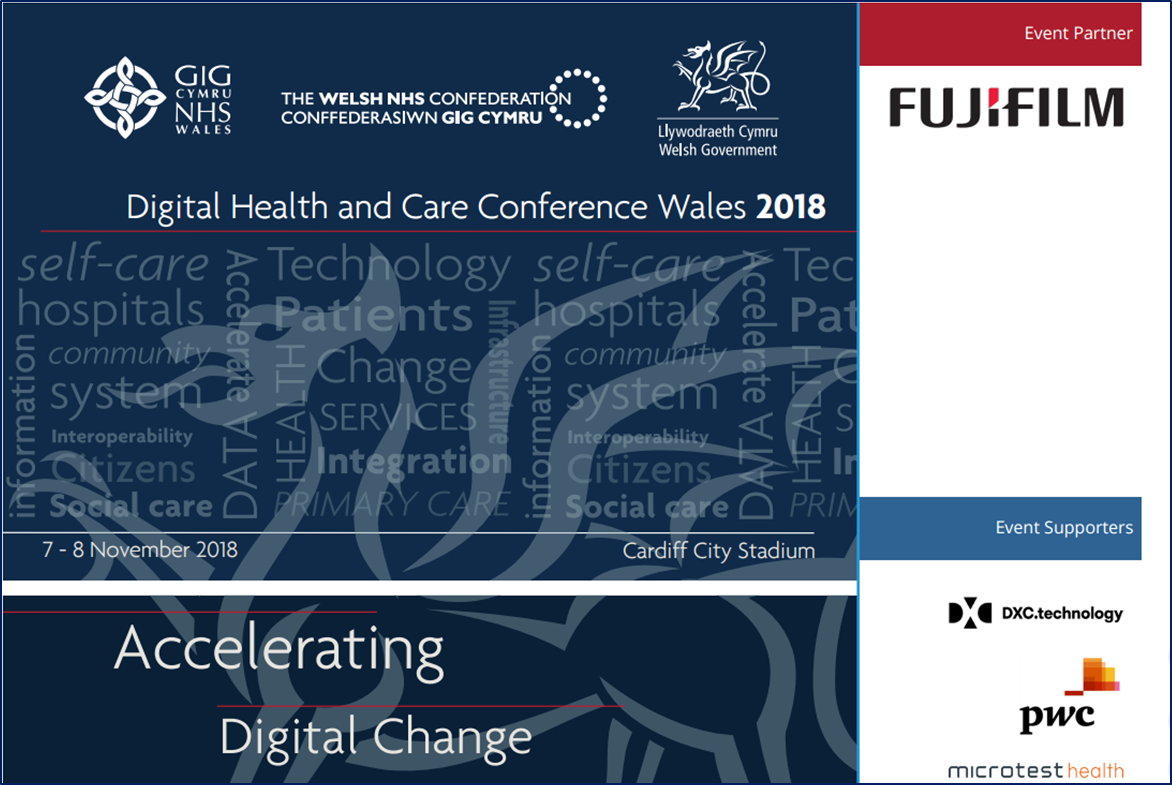 DHCWales's tweet photo. Last few spaces remaining for the Digital Health and Care Conference Wales next week. The full programme featuring an exciting mix of speakers and workshops has now been released, you can view it here: https://t.co/bFr2IYoD61 https://t.co/AbsOhG25mh