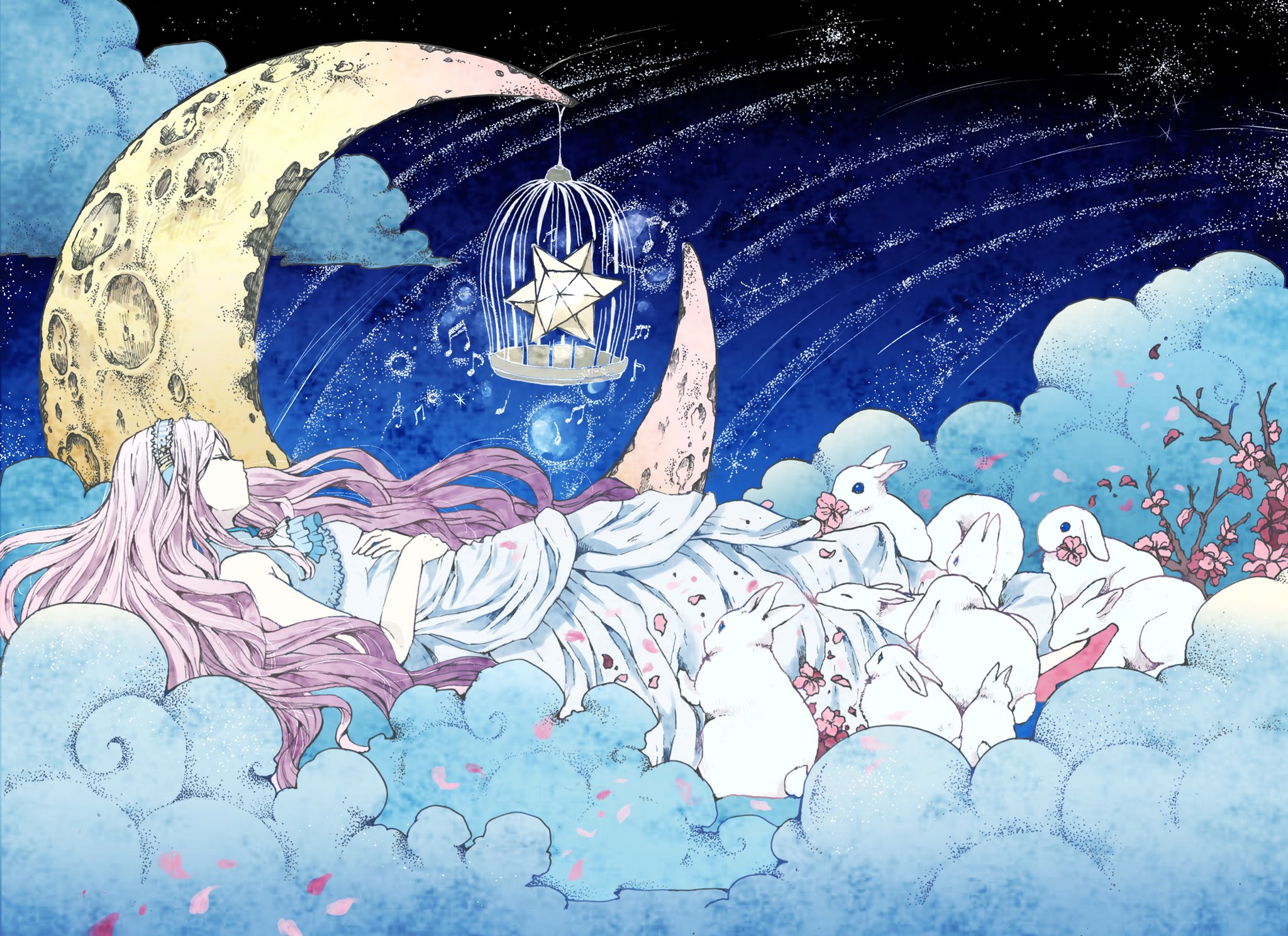 Uzivatel ましろむさし Na Twitteru Illmaticblue ありがとう ちょうどかぐや姫と眠り姫足して2で割った感じで考えてたからそういうふうに感じて貰えて嬉しい フリーペーパー 関東の美大 ギャラリー中心で配布してるものなんだけど私も何冊か頂くこと