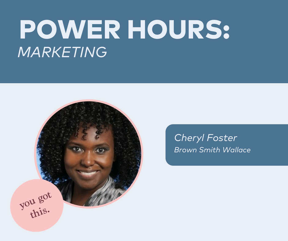 Don't forget to sign up for your Brazen *Marketing* Power Hours with superstar Cheryl Foster from <a href="/bswllc/">Brown Smith Wallace</a> for this Tues, Nov 6. Sign up through your portal here: hubs.ly/H0fg2js0