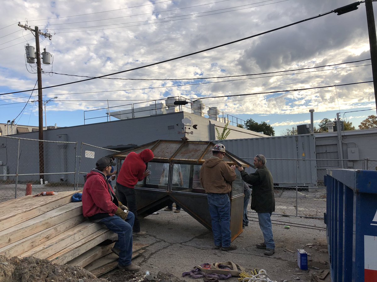 thedoubleshot's tweet photo. Beautiful morning here at The Rookery. The cupola is about to go on the roof. https://t.co/Ks2A7uLORi
