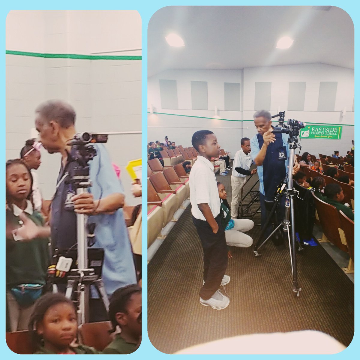 LDPike_DRAMA's tweet photo. Video Production Program @ ESCS with Dr. Benjamin. Students filmed their first event. We are so PROUD of them. Thank You Dr. Benjamin. We finally made the connection and the partnership is in motion. https://t.co/BJvVmr30MO