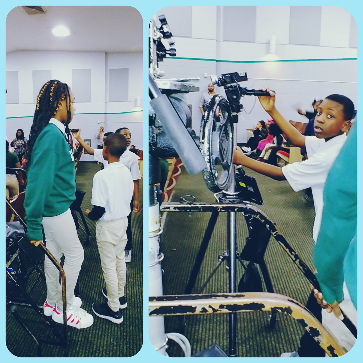 LDPike_DRAMA's tweet photo. Video Production Program @ ESCS with Dr. Benjamin. Students filmed their first event. We are so PROUD of them. Thank You Dr. Benjamin. We finally made the connection and the partnership is in motion. https://t.co/BJvVmr30MO