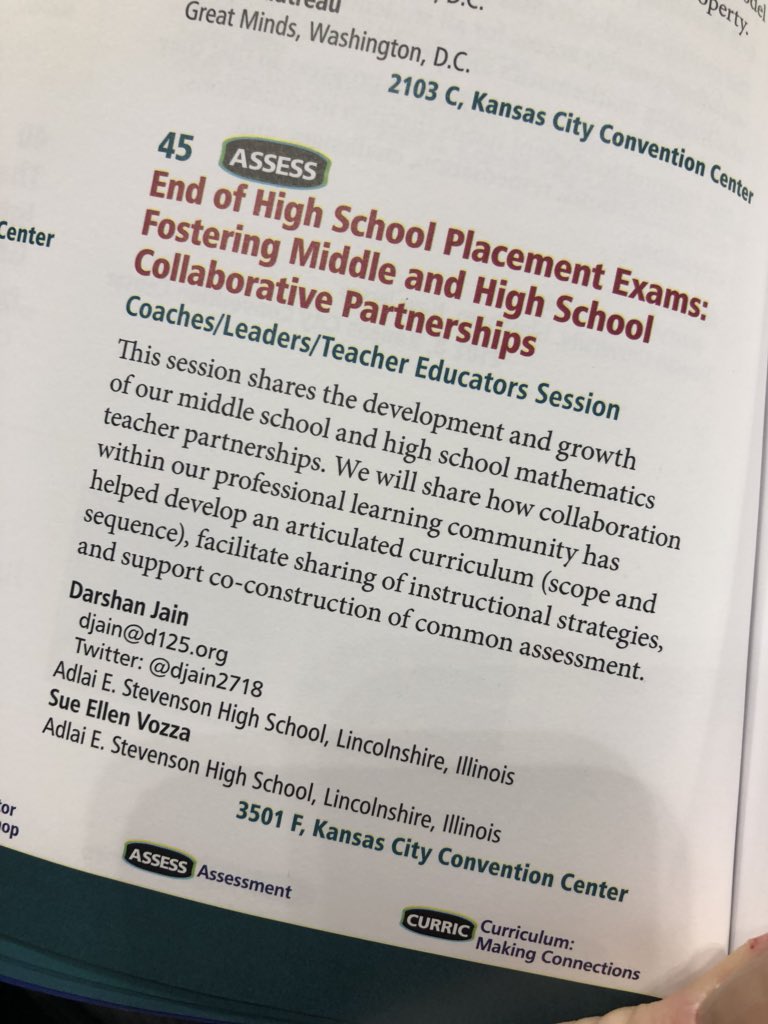 SueVozza's tweet photo. NCTM2018 Kansas City https://t.co/etJ9zc4PiW