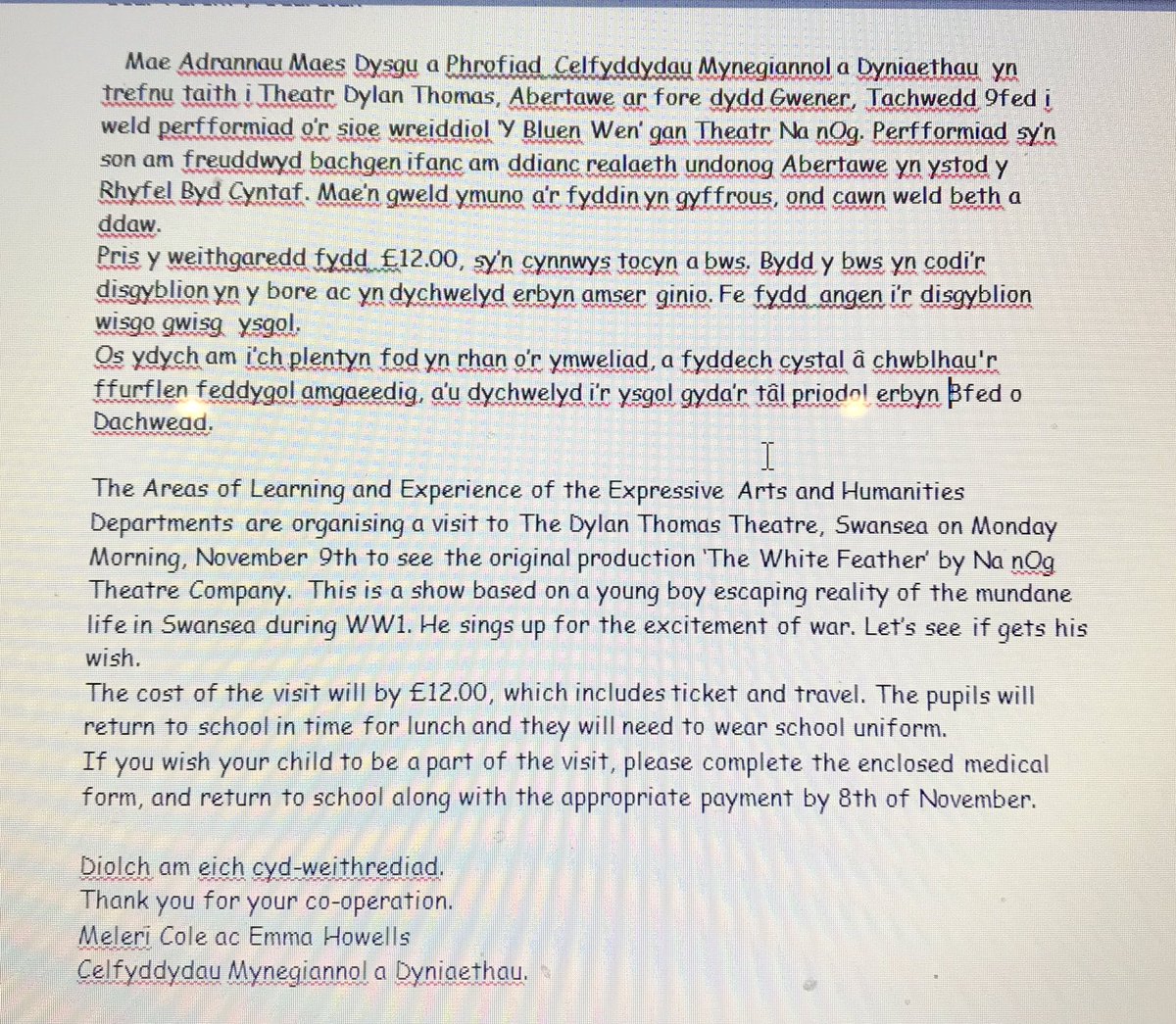 Cyfle gret i ddisgyblion bl 8-10. Fe fydd y Perfformiad hon ar gyfer disgyblion Bryn Tawe yn unig!! 👌🏻👌🏻
Fantastic opportunity for yr8 -10 pupils. This particular performance will be for Bryn Tawe pupils only!! 🙌🏻🙌🏻 #hanes#drama#edrychmlaen#lookingfwd