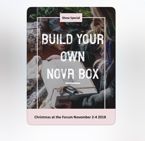 Come visit us this weekend November 2-4 @christmasattheforum! We have the Fall 🍎🍂 and Holiday 🎄🎁 boxes as well as a special ‘build your own Nova Box!’ #shoplocal #giftbox #halifax #novascotia #halifaxnoise
