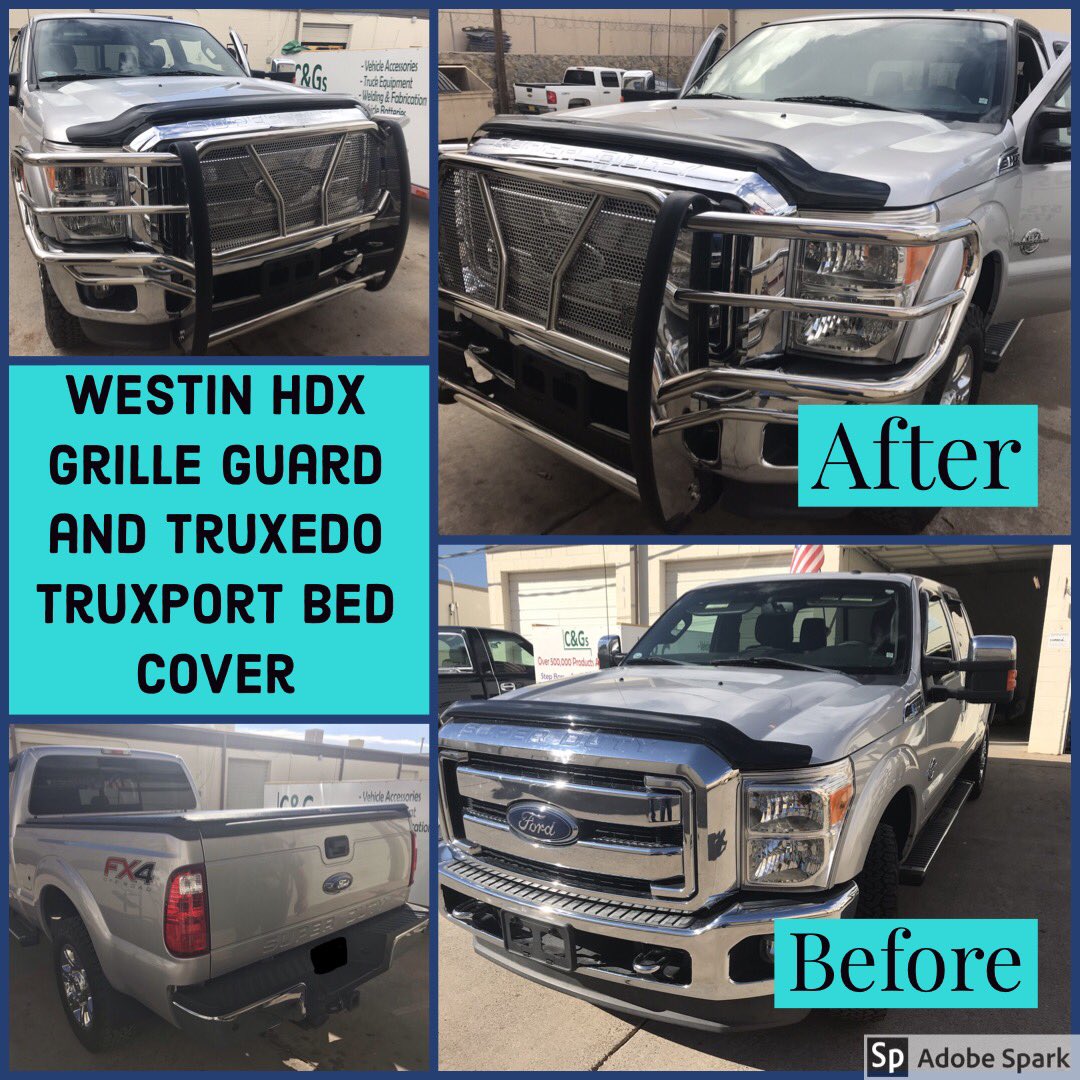 cgstruckequip's tweet photo. (1/2) Watch this truck transform with the addition of the Truxedo Truxport Bed Cover along with the Westin HDX Grille Guard! Also there is a hidden addition! An Air Lift Wireless One controller for the air bags!
#makeityourstyle
#ford #superduty #bedcovers #truxedo #truckhero https://t.co/TsIkqTuZqk