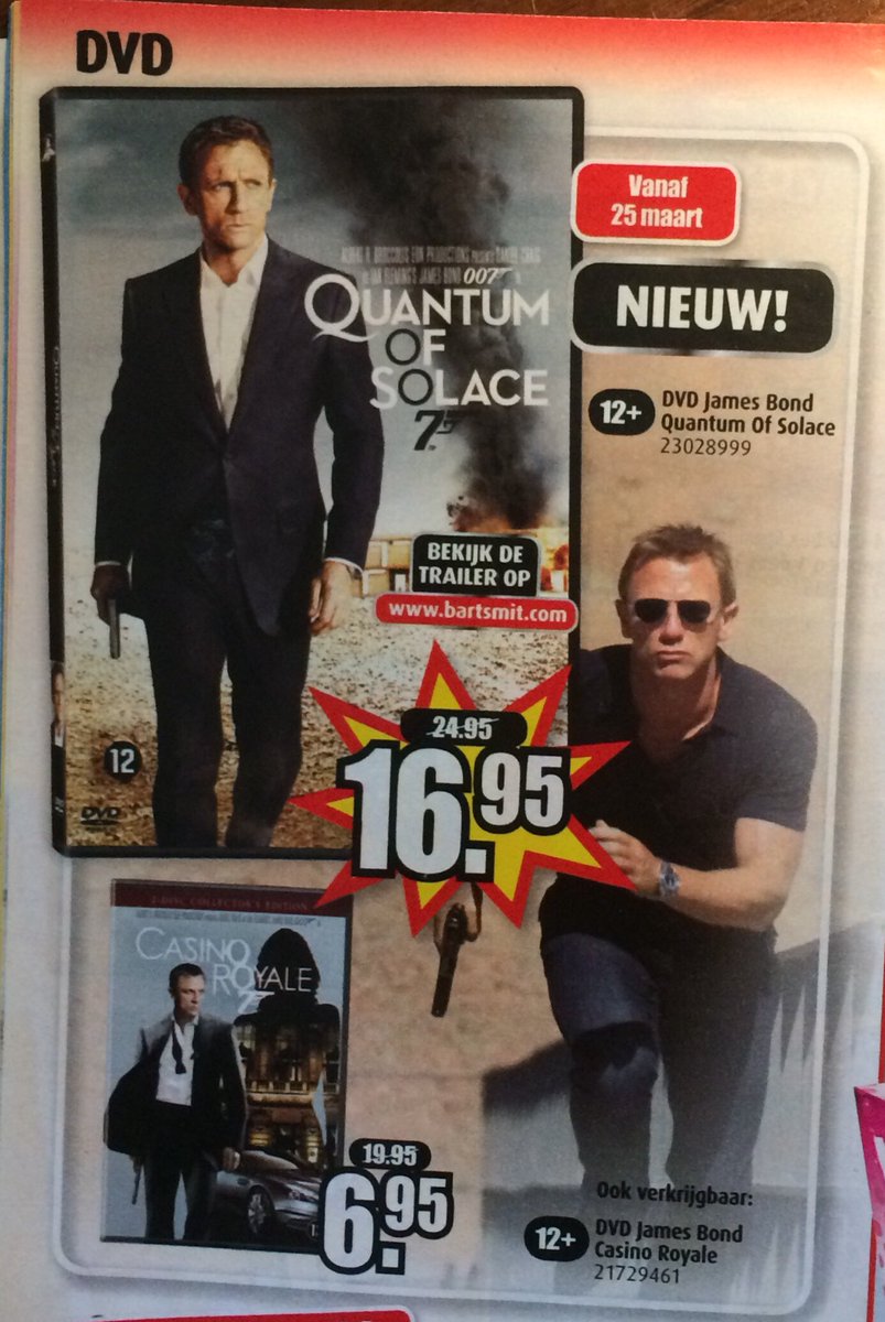 <a href="/JamesBondonDVD/">James Bond on DVD</a> Dutch toystore <a href="/Bartsmitnl/">Bart Smit</a> advertising the release of Quantum of Solace on DVD