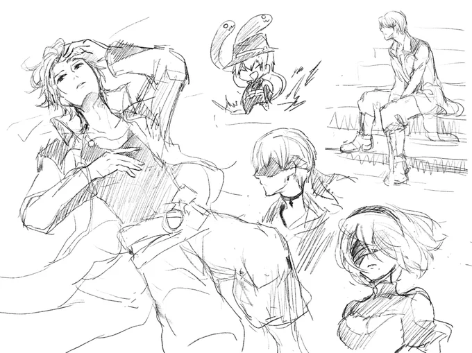 りはびり
2Bと9Sずっと描いてみたかった 