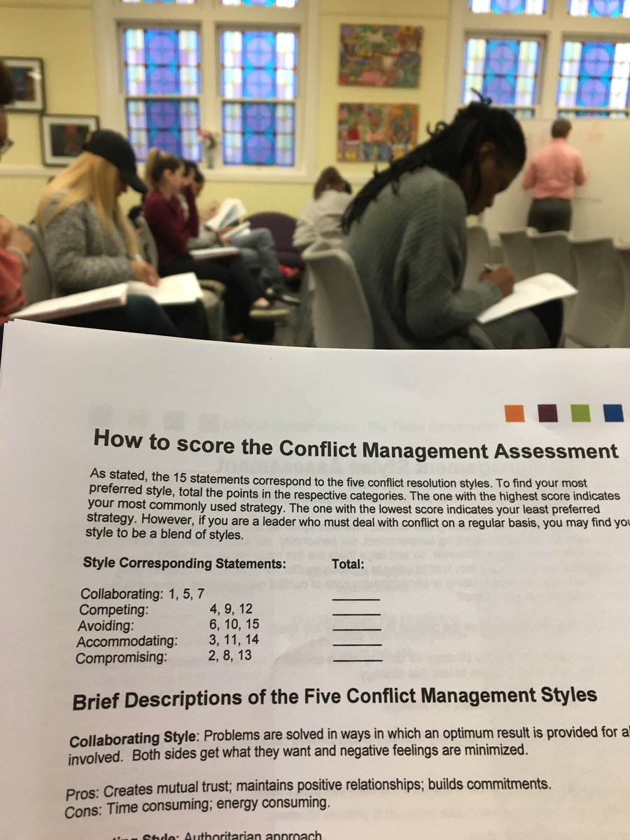 JWUPVDConduct's tweet photo. What is your conflict management style? These Wildcats are learning how to better handle conflict with their roommates, friends, sorority sisters and more. #WildcatsFirst https://t.co/2dglnnLRl3