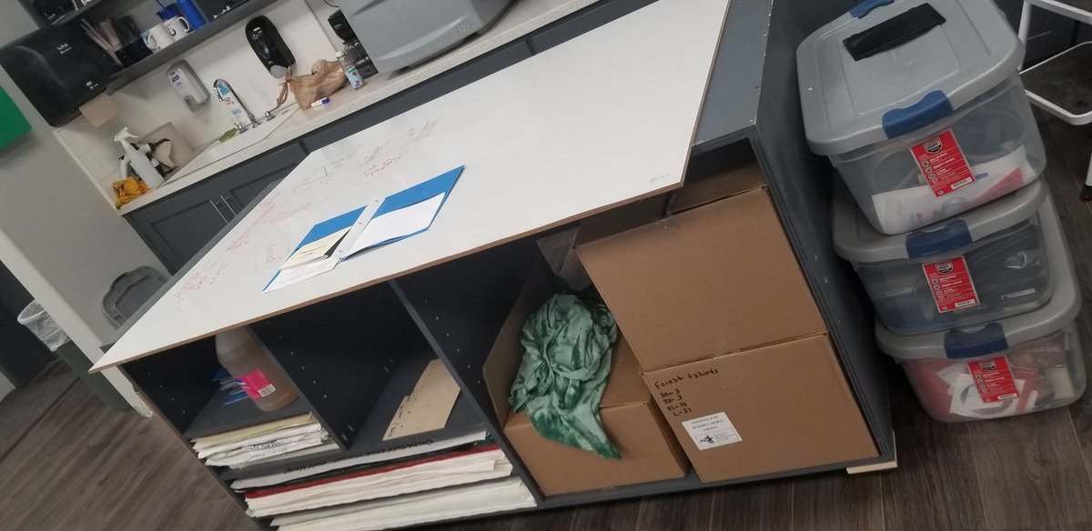MrMacari's tweet photo. The Furniture design boys are designing and building a top for our mobile design worktable.  The top is designed around an old whiteboard we had, the students will be able to draw right on the table when figure out a plan. #Smithfieldcte #shslegacy https://t.co/6Xo4363NQH