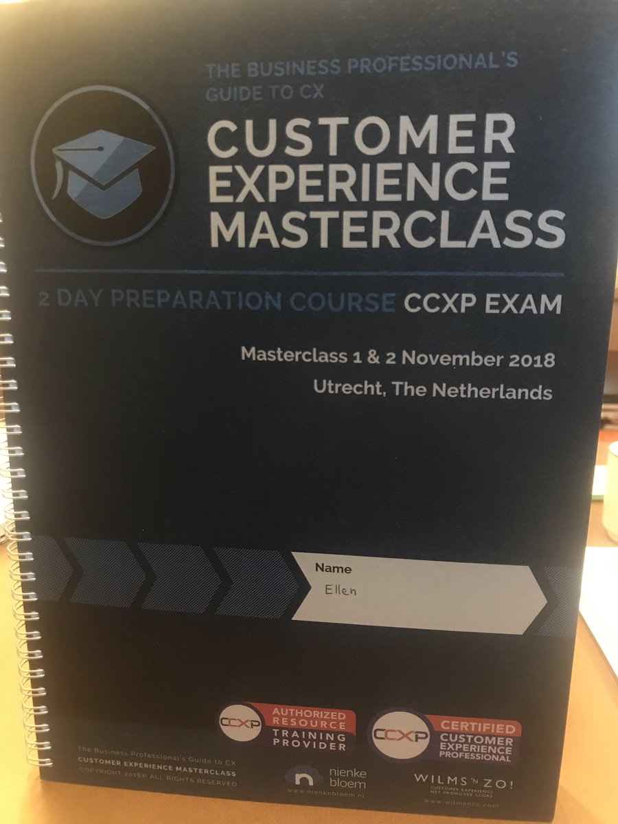 Ellenvnc's tweet image. Just finished the customer experience masterclass of @NienkeBloem and @JaapWilms. Very interesting! I gathered a lot of new insights and ideas to improve our customer experience and to make everyone else in our organization as excited as I am. #CEX
