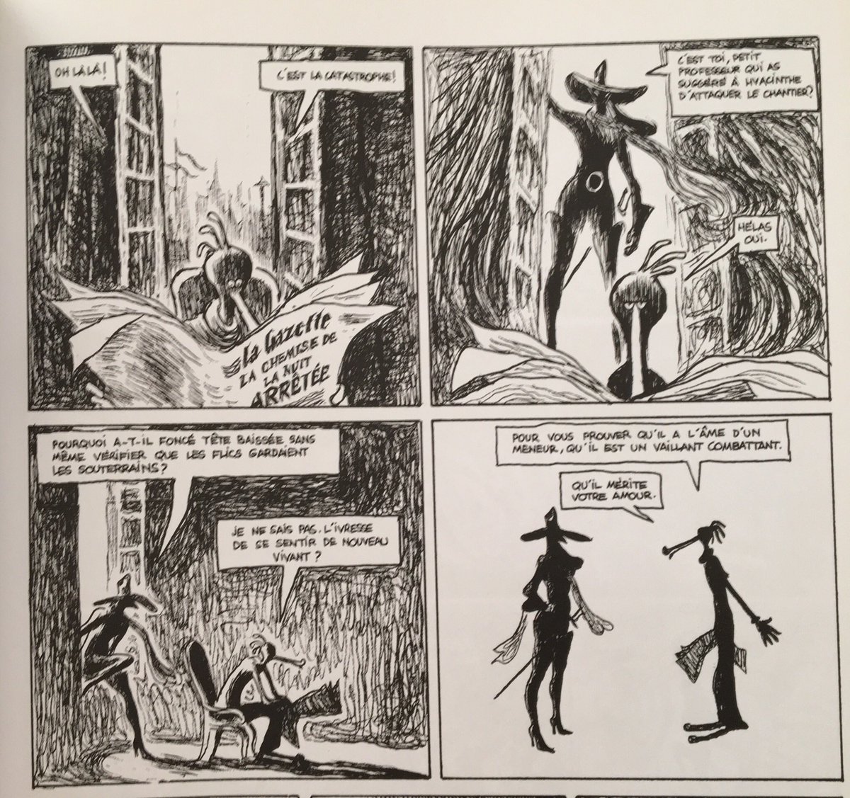 Christophe Blain, Donjon, b&w 