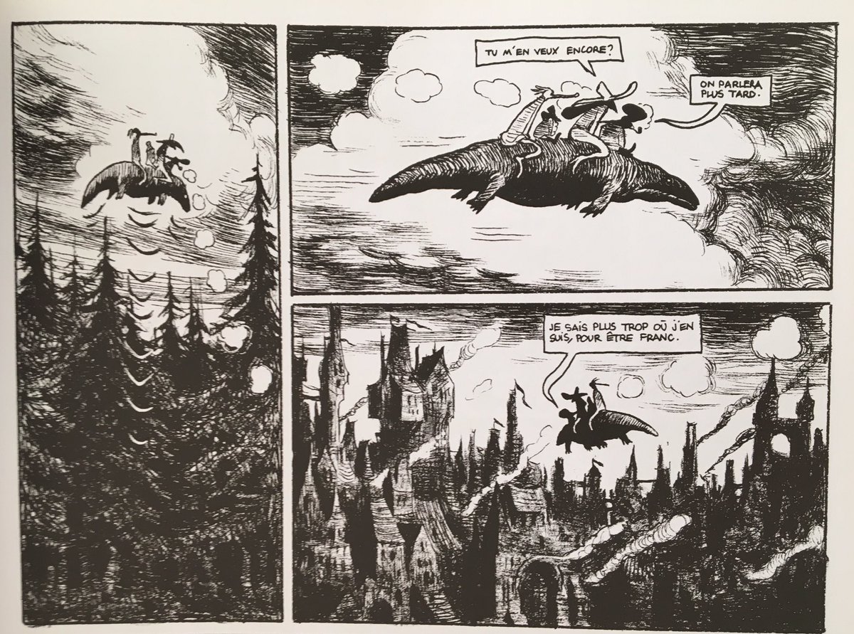 Christophe Blain, Donjon, b&w 