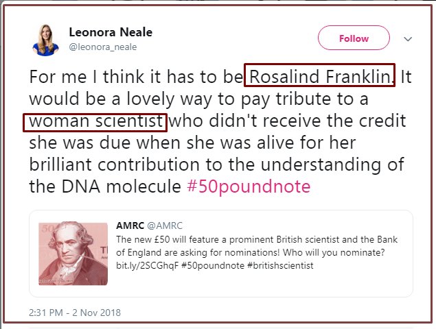 CancerEquity's tweet image. We agree with Leo 

- most definitely a female scientist 
#50poundnote #britishscientist


#STEM #WomenInSTEM