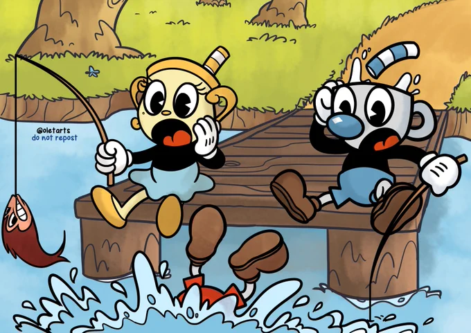 Some actual Cuphead fanart!! 