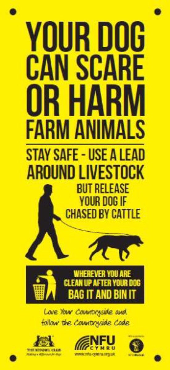 Following a recent rise in reported sheep worrying we’d like to stress the seriousness of not being in control of your dogs around other animals. Please keep your dog on a lead especially when walking along footpaths that pass through farmers fields! #TakeALead #LiveStockWorrying