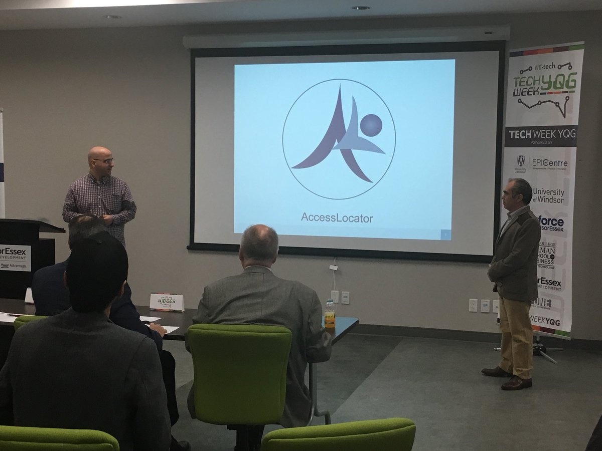 UofW_EPICentre's tweet image. Great first round of pitches at @IBLS_Windsor @WEtechAlliance #techmobilityyqg #techweekyqg