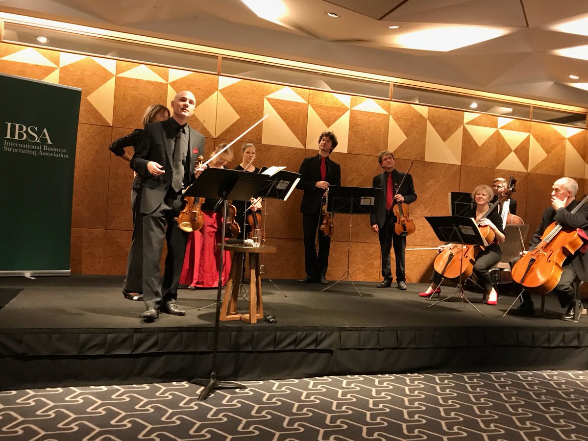 TheIBSA's tweet photo. A unique and memorable part of #theibsa 2018 conference. Thank you @mozartplayers for the beautiful presentation #leadershipdevelopment #business #LMPPodium https://t.co/jVB6hd2jkS