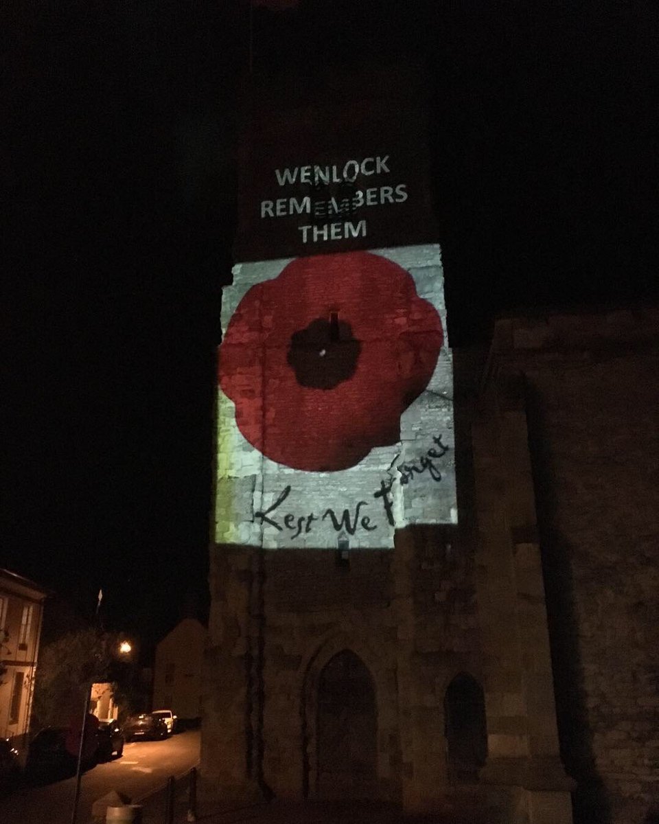 Holy Trinity Church, Much Wenlock. "We will remember them."