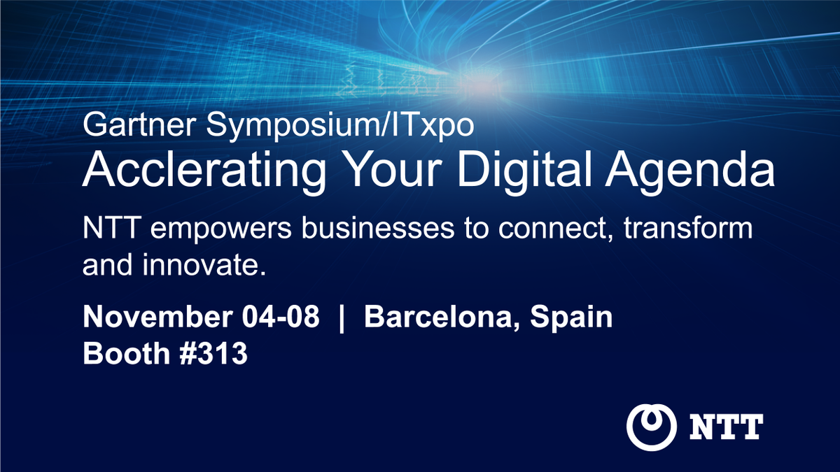 We're very proud to be a sponsor at #GartnerSym. Pop over to booth #313, NTT will be demonstrating exciting new technologies, such as; a model blockchain train, a VR data center experience and highlighting brand new insights #NTTDATA #VR #Innovation ow.ly/7K3b30mspVV