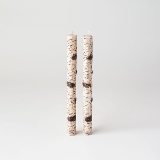 2Shopper's tweet image. Provide hours of rustic romance with these candles designed to look like birch tree bark. Makes a great addition to an Autumn table or Thanksgiving gathering 🍂 bit.ly/2OmgzDs