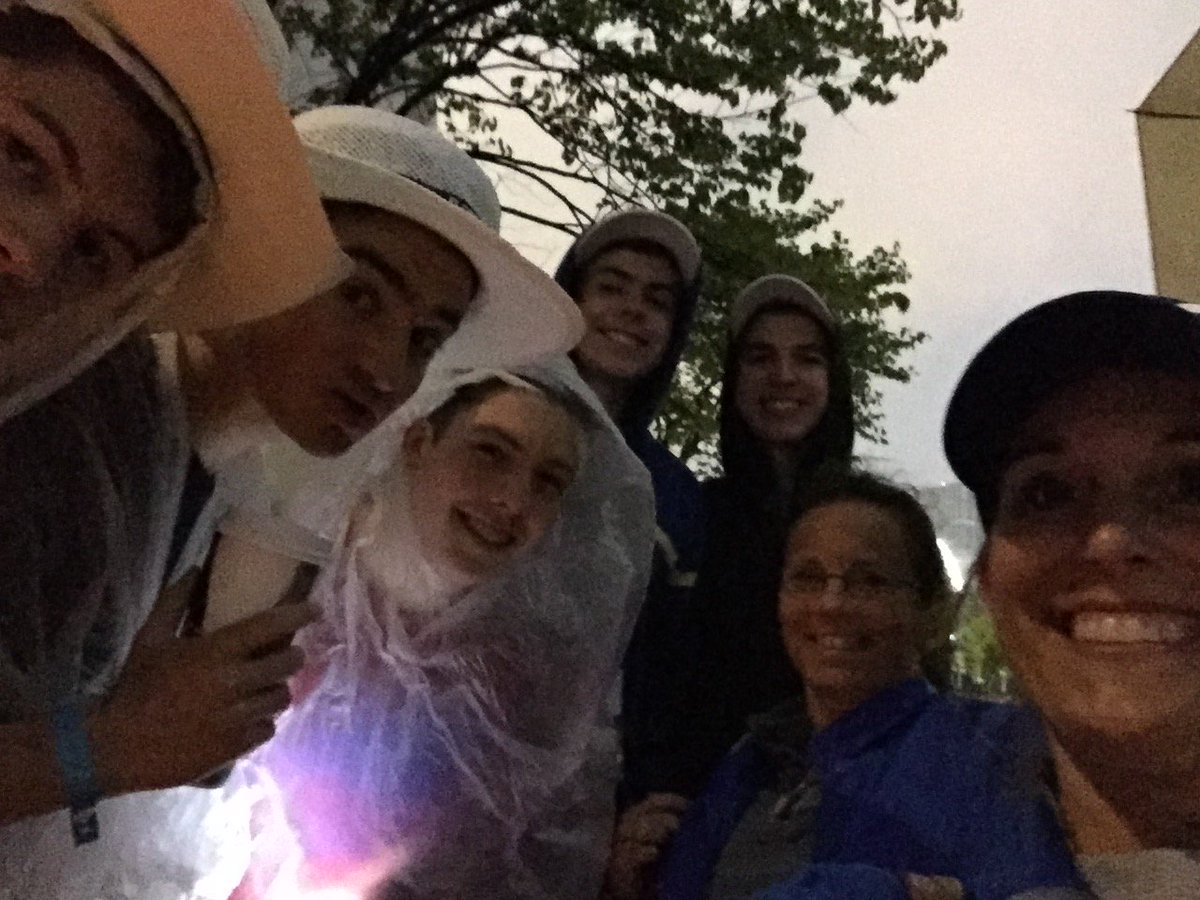 hopedale_deca's tweet photo. Welcome to day 9 of #DECAMonth! Here are our two DECA mentors, @t_oliveri and @JDiAntonioHHS on a very rainy day at ICDC! https://t.co/gA44lijNC1