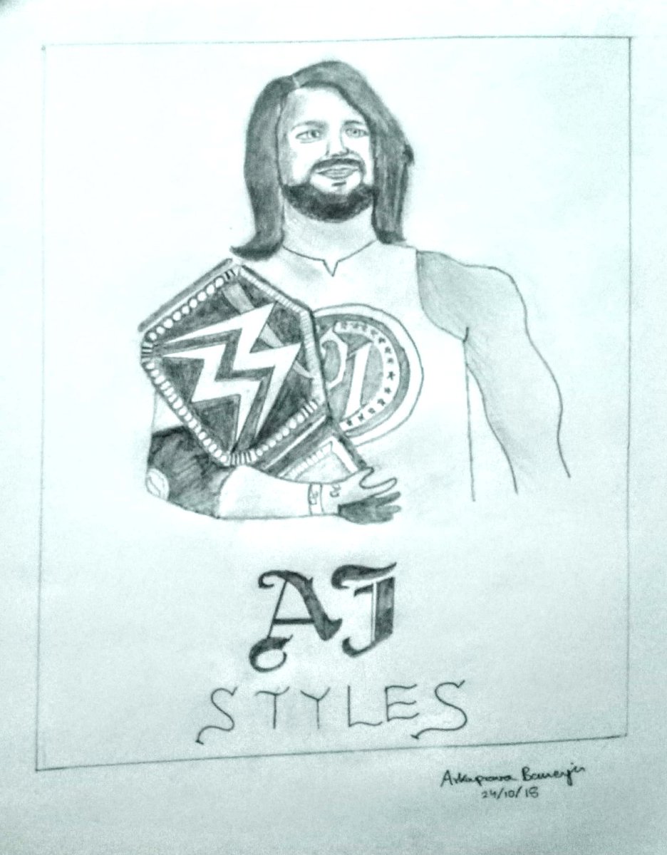 ArkaBanerjee16's tweet photo. Best of Luck today @AJStylesOrg  ...Another Calf Crusher 😎😎

p.s. this is my first ever attempt to potray https://t.co/GeK7CdxbAq