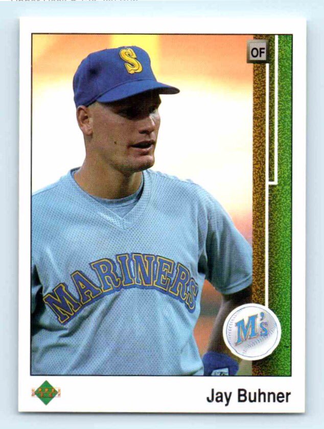 baseballcardDoc's tweet image. This guy could mash. ⚾️⚾️⚾️ #jaybuhner #1989upperdeck #upperdeck #baseballcard #rookiecard #baseballcarddoc #baseballcardmovie #jackofalltrades #mariners @Mariners