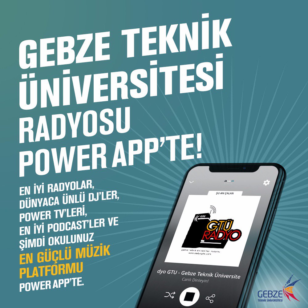 #gebzetekniküniversitesi #powerfm #radyogtü