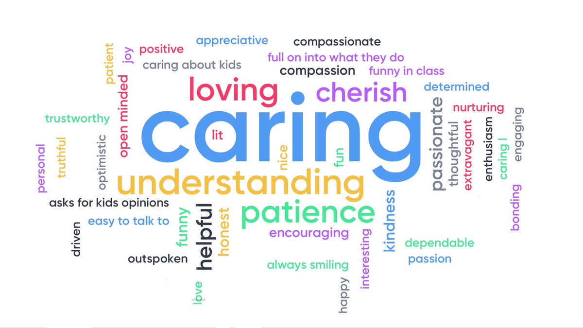 Ga2019TOTY's tweet photo. This morning, I asked a group of 200 high schoolers to think of their favorite teacher, then share the quality that sets him or her apart.

The next time you worry that you aren’t doing “enough”, look at these words. If you are doing these things, you are MORE than enough. 💙 https://t.co/F4pPe1YvHU