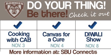StBonaventure's tweet photo. #Bonas students don’t miss all the fun happening on campus!  @SBUCAB @Canvas4aCURE https://t.co/6q6RO61U4R