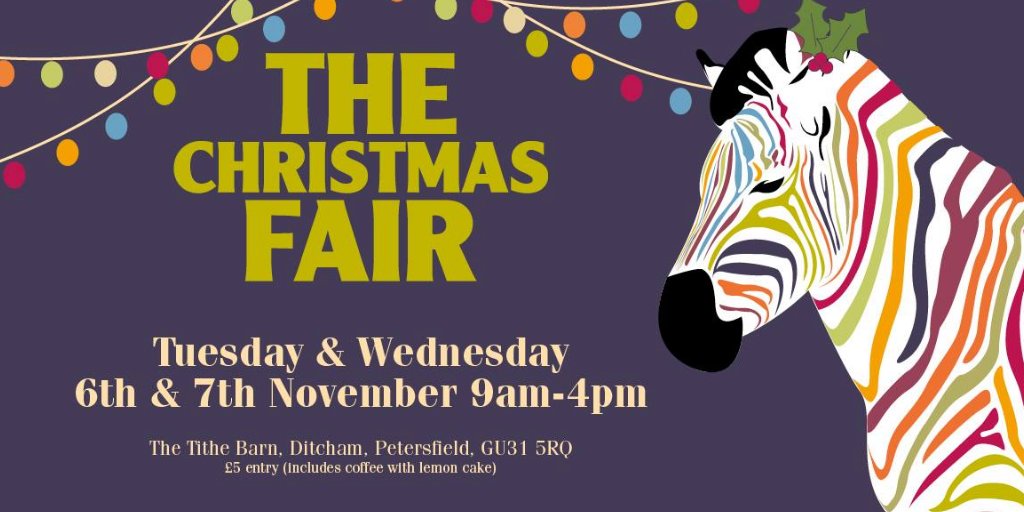 Watoto Trust (@watototrust1) on Twitter photo Only three days to go! The Christmas Fair <a href="/TitheBarnHants/">The Tithe Barn</a> Ditcham nr Petersfield GU31 5RQ. November 6th & 7th 9am-4pm. 50 stalls of fab gifts + festive treats
£5 entry incl tea/coffee +slice of homemade cake.
All profits for charity.
#Petersfield #Chichester #Midhurst#Emsworth Only three days to go! The Christmas Fair <a href="/TitheBarnHants/">The Tithe Barn</a> Ditcham nr Petersfield GU31 5RQ. November 6th & 7th 9am-4pm. 50 stalls of fab gifts + festive treats
£5 entry incl tea/coffee +slice of homemade cake.
All profits for charity.
#Petersfield #Chichester #Midhurst#Emsworth