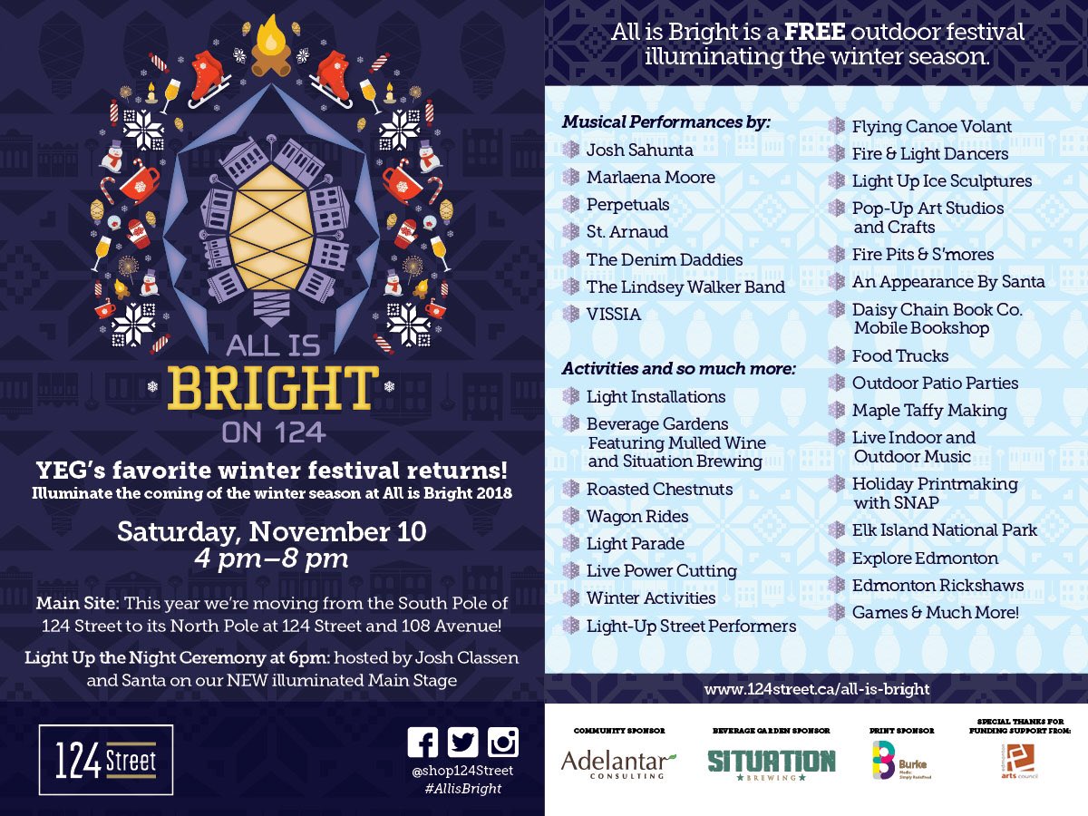 Why should you come to #AllIsBright?! Why, for all these reasons and more! Party in our ‘hood on November 10!