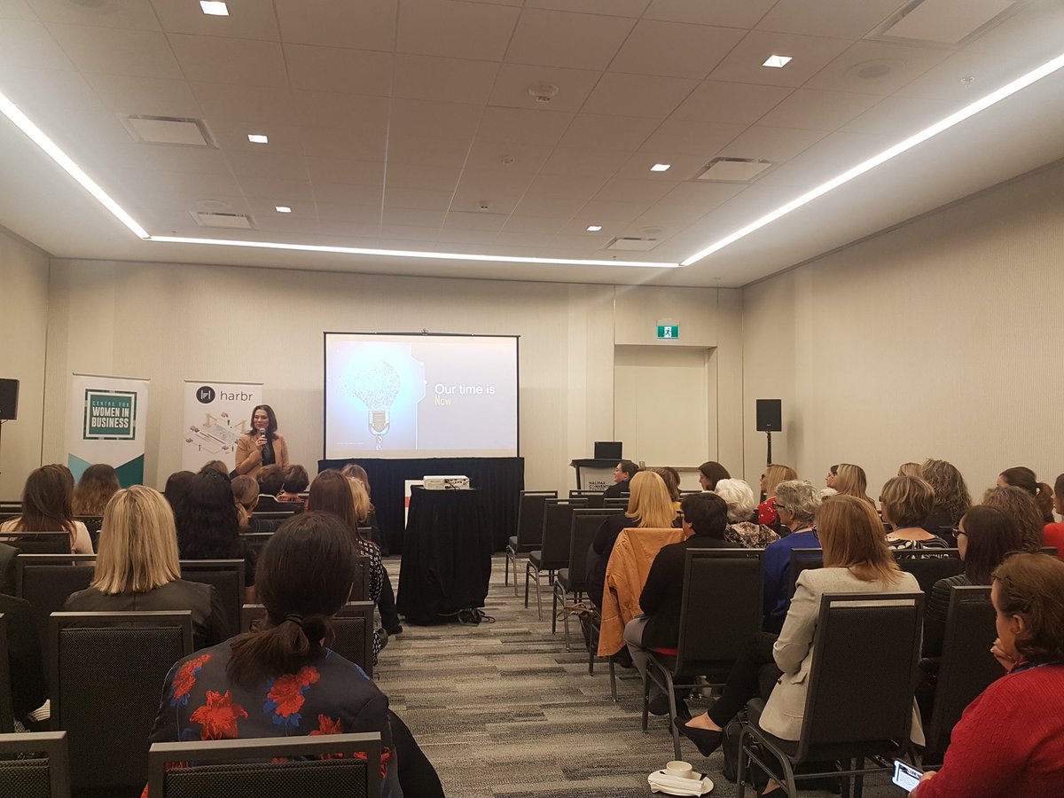 DigitalNS's tweet photo. "Our time is now" says @wctfct #WCTNSlaunch keynote Dee Ann Lama, VP of Sales at @CiscoCanada #womenintech https://t.co/oGlWhyK2WN