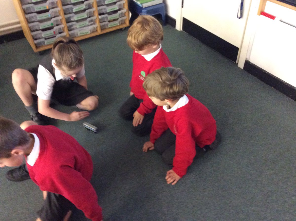 Then, Year 2 played with toys to spot patterns about forces. #scienceday #patternseekers #pushpull #friction