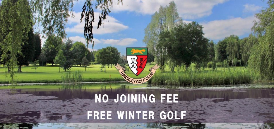 No Joining Fee, Free Winter Golf, New Beginners Golf Membership! Visit hinckleygolfclub.co.uk or call 01455 615124 to find out more!! 

#golf #hinckley #hinckleygolf #nojoiningfee #golfoffers #midlands #hinckleygolfclub #offers #golftuition #getintogolf